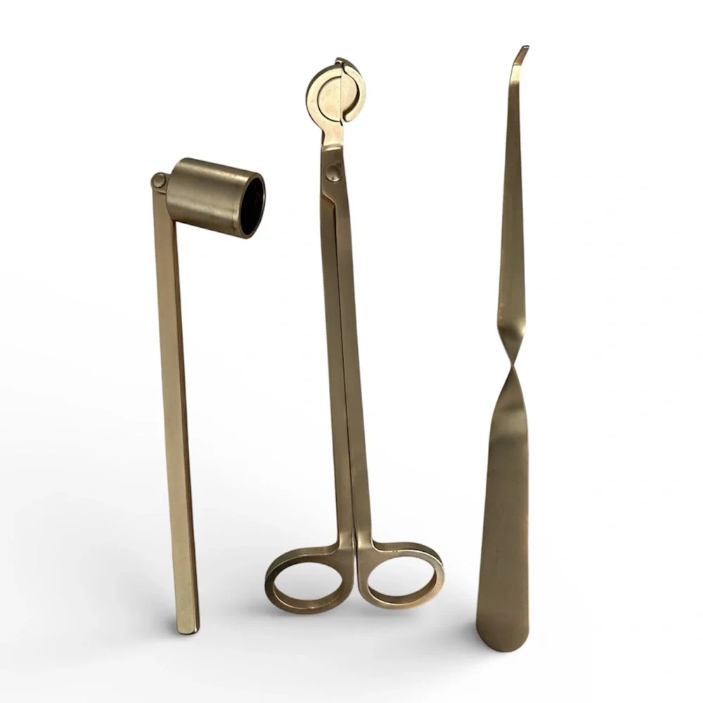 Gold Candle Accessory Set - Picture 2 of 3